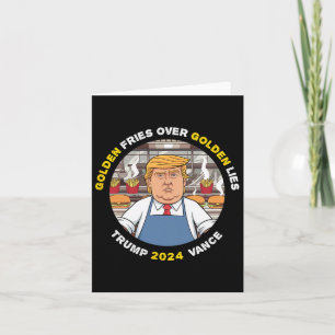 Cartão Engraçado Ouro Frio Sobre Ouro Trump Va