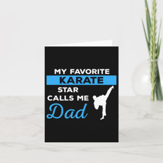 Cartão Engraçado Pai Karate Artes Marciais Combatendo Pre
