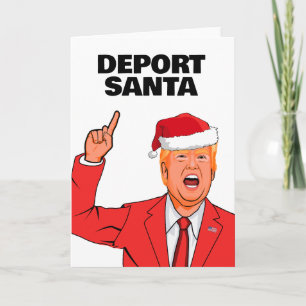 Cartão Engraçado Papais noeis de deportação de Natal