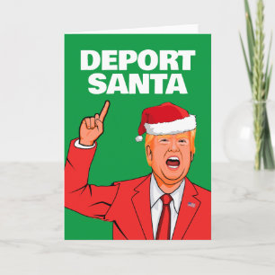 Cartão Engraçado Papais noeis de deportação de Natal