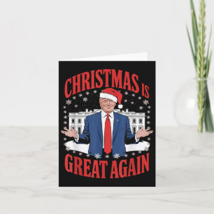Cartão Engraçado Papais noeis de pijamas do Xma Trump Nat