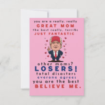 Cartão engraçado para a mãe, da filha, filho, cria