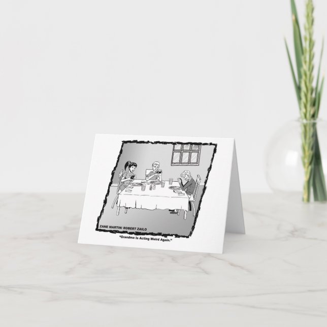 Cartão engraçado para vovó (Frente)