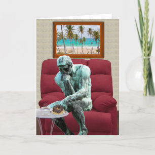 Cartão Engraçado pensamento de você