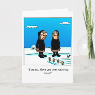 Cartão Engraçado "Pensar em Você" Saudação Humor do Cartã