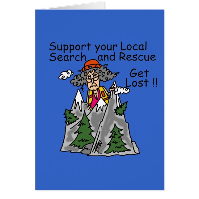 Cartão Engraçado Perder (Frente)