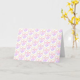 Cartão Engraçado personalizável, como, ou como, coração d