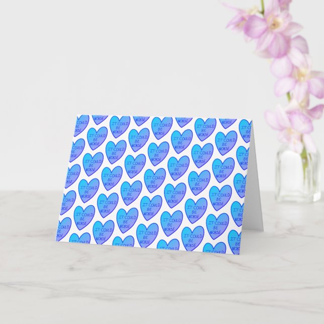 Cartão Engraçado Personalizável, Pode Ser Pior Coração Do (Orquídea)