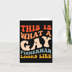 Cartão Engraçado Pescar Orgulho gay Que Parece Um Pescado
