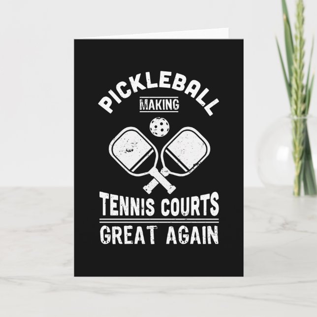 Cartão Engraçado Pickleball Tênis Courts Dink Gift (Frente)