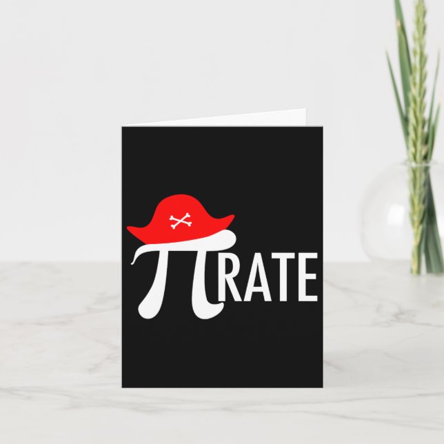 Cartão Engraçado Pirate Math Pun - Símbolo de Humor Tee d (Frente)