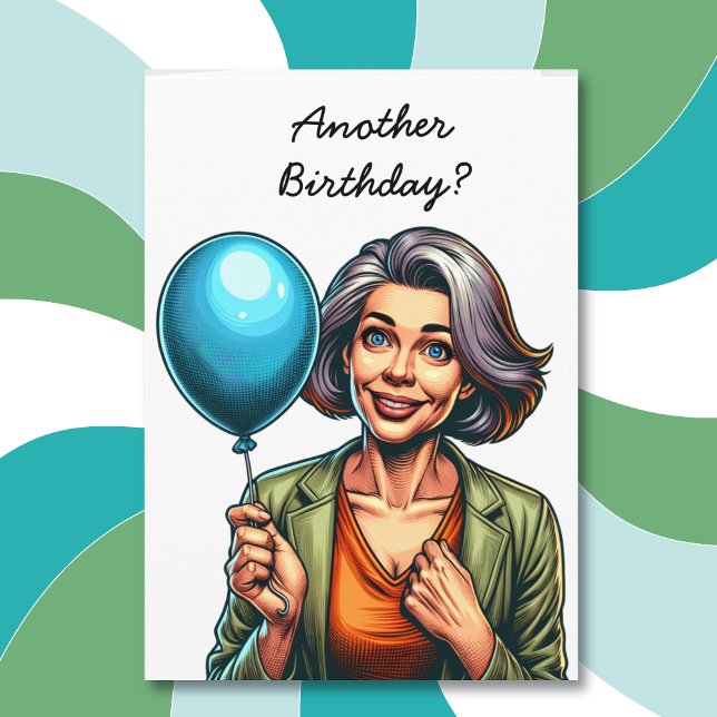 Cartão Engraçado por causa da colina envelhecendo humor a (Criador carregado)