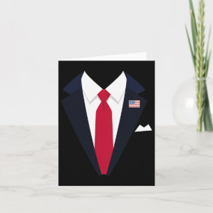 Cartão Engraçado Presidente Americano Trump Suit Fácil Cu
