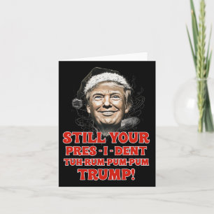 Cartão Engraçado Presidente Trump Pajamas Ugly Chris