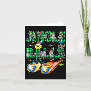 Cartão Engraçado Primeiro Natal Como Pai Jingle Voleibol 