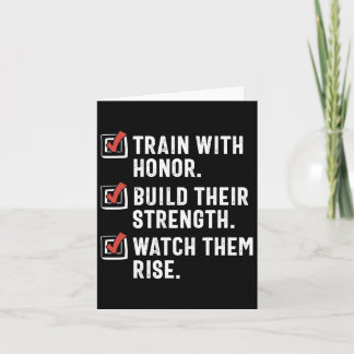 Cartão Engraçado Professor de Artes Marciais Karate Instr