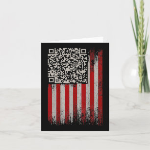 Cartão Engraçado Qr Trumps Dançando Código