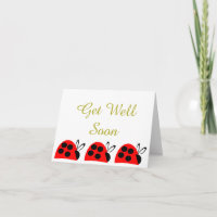 Engraçado Red Ladybug Fica Bem Em Breve
