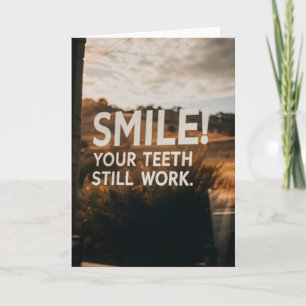 Cartão Engraçado Sarcasmo Aniversário Mais velho Idade Ma