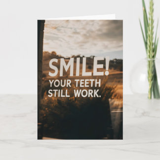 Cartão Engraçado Sarcasmo Aniversário Mais velho Idade Ma