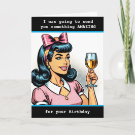 Cartão Engraçado Sarcástico Aniversário Humor