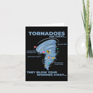 Cartão Engraçado Sarcástico Tornado Infográfico de Citaçã
