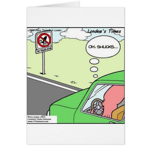 Cartão Engraçado Sem Zona Lula (Frente)