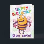 Cartão Engraçado Ser Um Aniversário Seguro À Distância So<br><div class="desc">Um cartão de aniversário engraçado para esses tempos loucos. Seja seguro e mantenha sua distância social. O dentro de mensagens pode ser personalizado.</div>