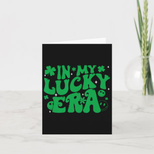 Cartão Engraçado Shamrock De Dia de São Patrício Groovy E