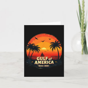Cartão Engraçado Shirt Golfo Dos Eua América 2025 Engraça