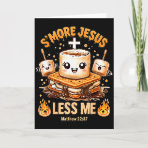 Cartão Engraçado Smore Jesus Menos Eu Fé Cristã Homens Mu
