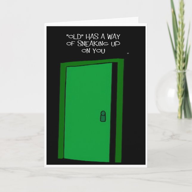 Cartão engraçado sobre o desejo de aniversário da colina (Frente)