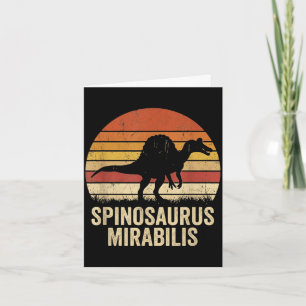Cartão Engraçado spinosaurus vintage dinossauro spinosaur