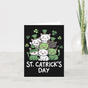 Cartão Engraçado St Patricks Day Cats St Patricks Da
