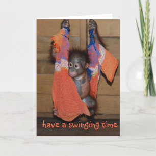 Cartão Engraçado Swing Birthday