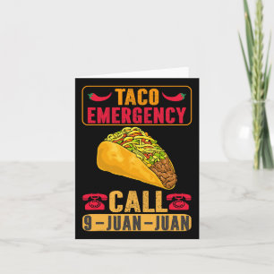 Cartão Engraçado Taco Emergência Cinco Homens De Mayo Fes