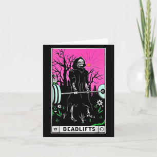 Cartão Engraçado Tarot Card Deadlifos do Gym Workout Lido
