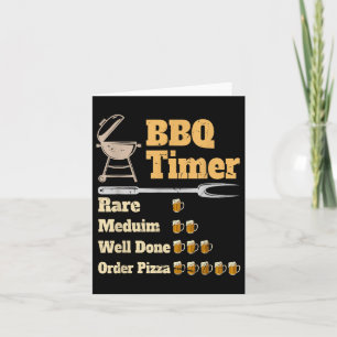 Cartão Engraçado Timer Timer de Churrasco