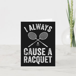 Cartão Engraçado Treinador Do Jogador De Badminton Eu Sem