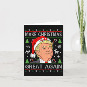 Cartão Engraçado Trump 2024 Faça o Excelente de Natal nov
