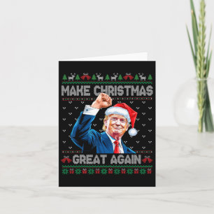 Cartão Engraçado Trump 2024 Faça o Excelente de Natal nov