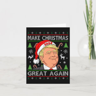 Cartão Engraçado Trump 2024 Torne O Excelente De Natal No