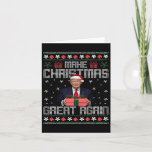 Cartão Engraçado Trump 2024 Torne O Excelente De Natal No