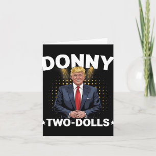 Cartão Engraçado Trump Donny Dois Dólares 2 Dólares No Na