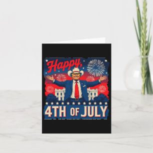 Cartão Engraçado Trump Feliz 4 de julho