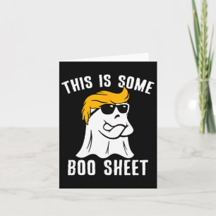 Cartão Engraçado Trump Halloween Isto É Uma Folha De Boi