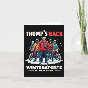 Cartão Engraçado Trump Ice Hockey Estilo Vintage Esportes