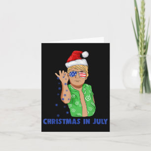Cartão Engraçado Trump Papai Noel Salva Natal Em Julho Gi