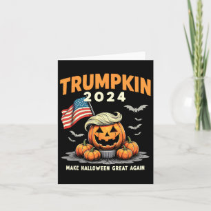 Cartão Engraçado Trumpkin 2024 Trump Torne Excelente De H