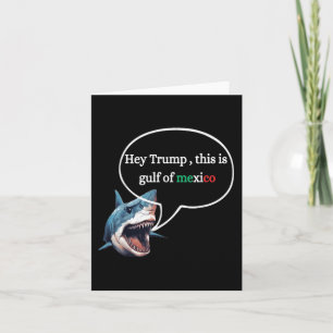 Cartão Engraçado Tubarão-Design, Pergunte A Trump Este É 